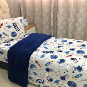 Coberdrom Edredom Solteiro Infantil Menino